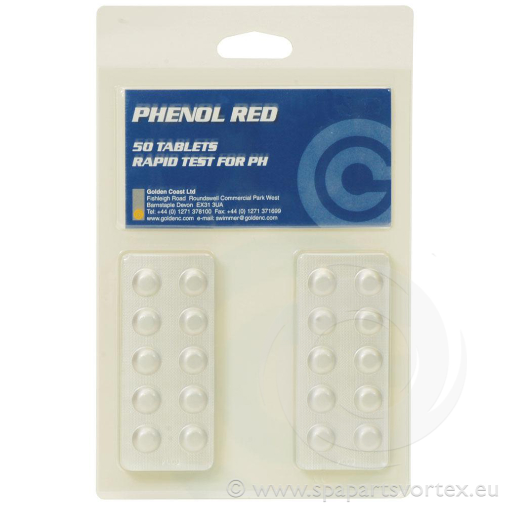 Plaquettes de pastilles Phenol Red pour tester le pH