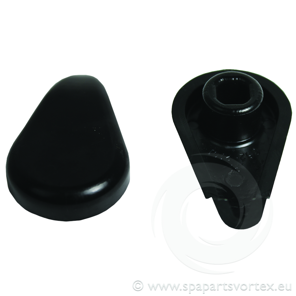 1" Air Control Handle Black