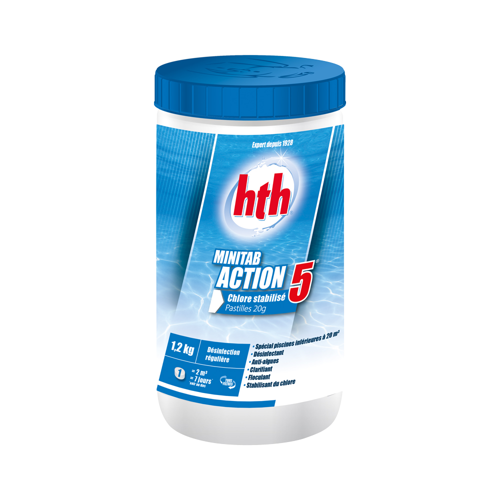 hth Minitab Action 5 (1,2kgs ; 20g tablets)