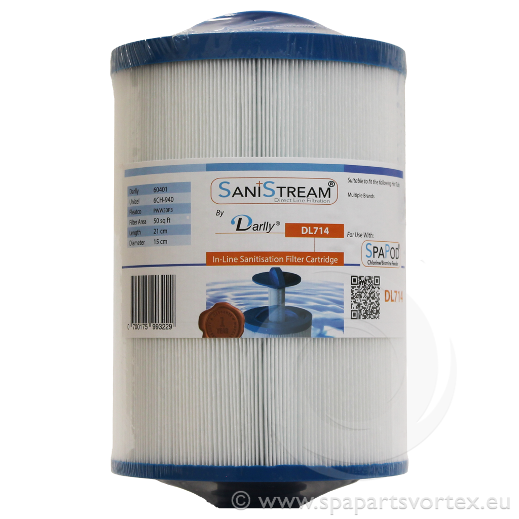 Filtre de spa Darlly Sanistream DL714