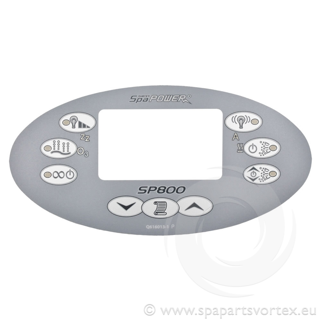 Overlay for SP800 Oval Touch Panel