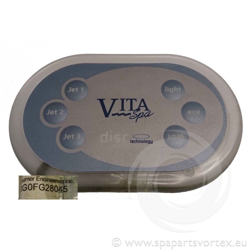 [TS-VS600 ORDER ONLY] Clavier auxiliaire Vita Spa 6 Boutons